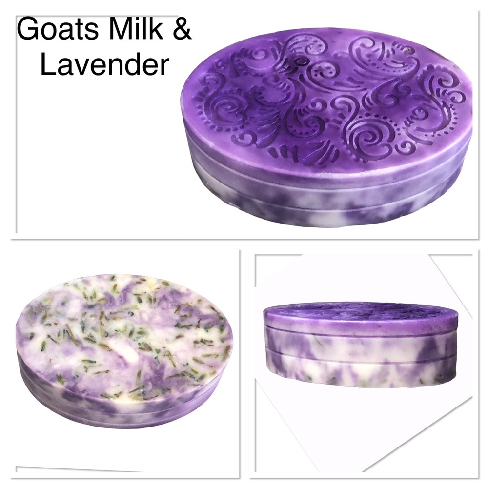 Handmade Moisturizing Goats Milk & Lavender Scented Soap Hand Pour Large…